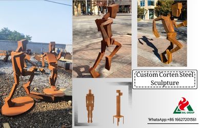 corten steel sculpture